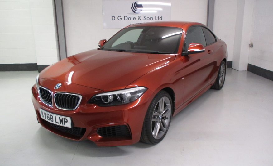 BMW 2 Series 1.5 218i M Sport Coupe Auto   Lovely Colour/Only 8,000 Miles